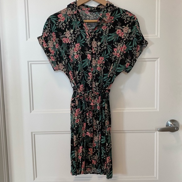 VERO MODA XS Print Boquet Kimono Shirt Dress - Picture 6 of 16